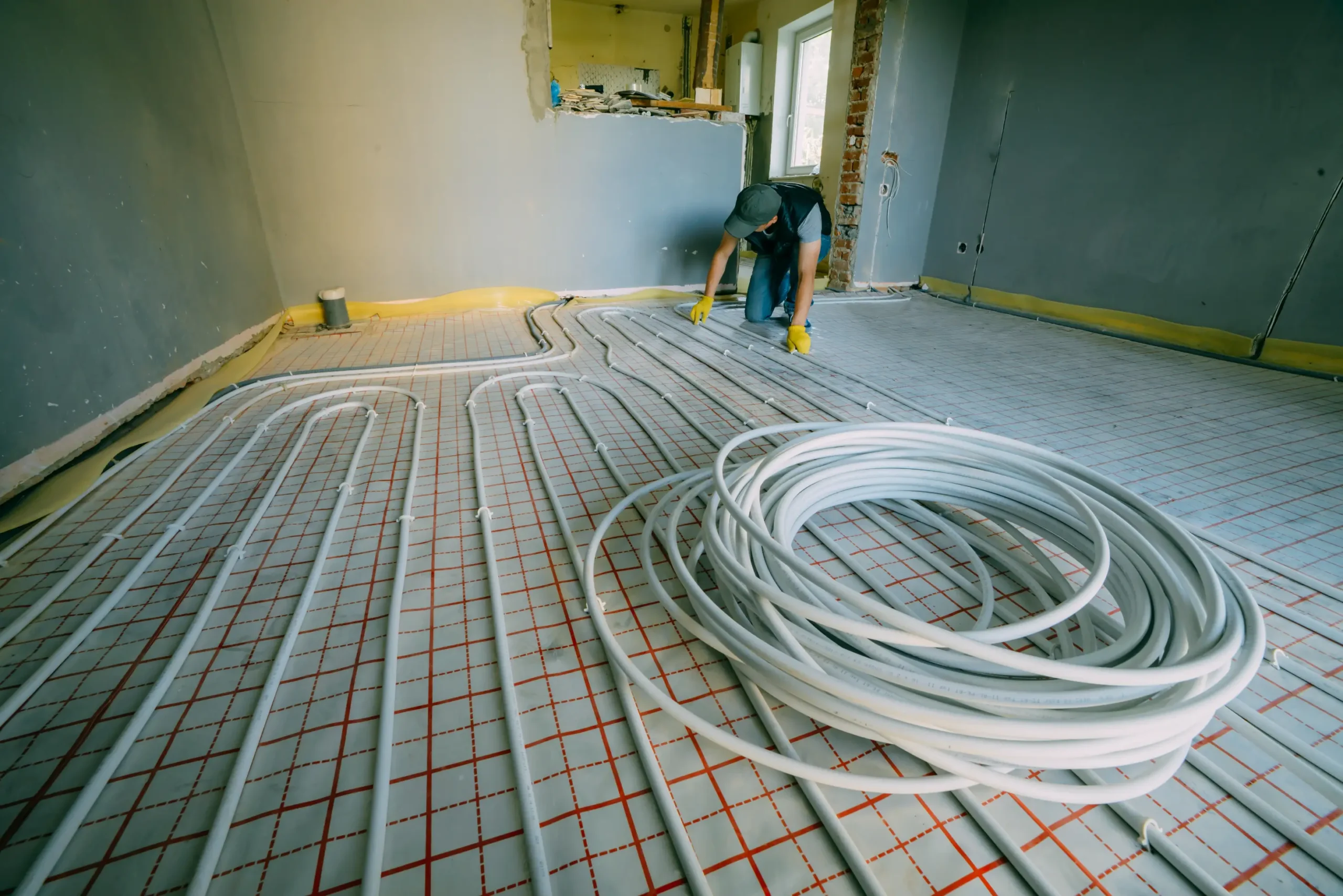 frezowanie pod ogrzewanie podłogowe